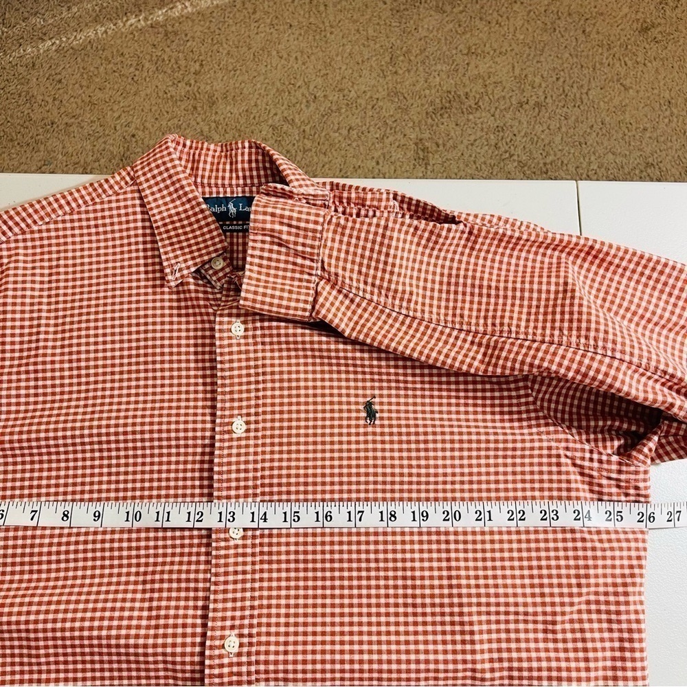 Polo Ralph Lauren Custom Fit Gingham Long Sleeve Button Down Shirt Size XL - Picture 8 of 10
